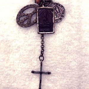 Lucky Brand Rosary Necklace